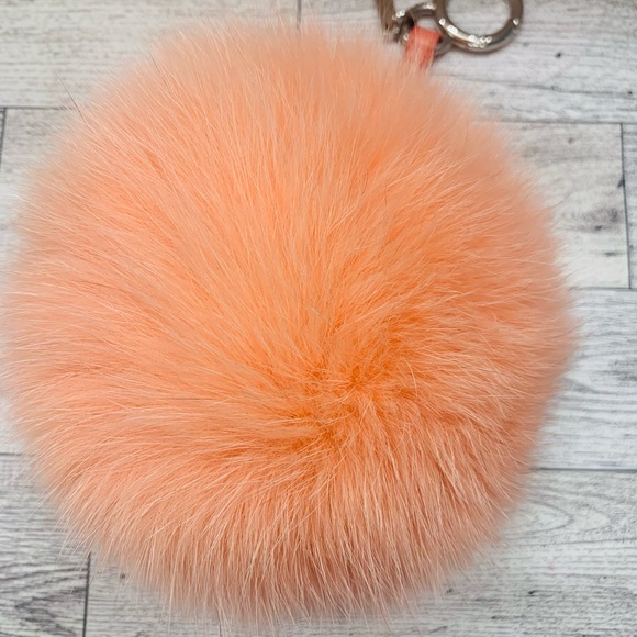 💯 Authentic Fendi Fox Fur Y ABCharm Bag Charm Pink Black - Picture 5 of 5